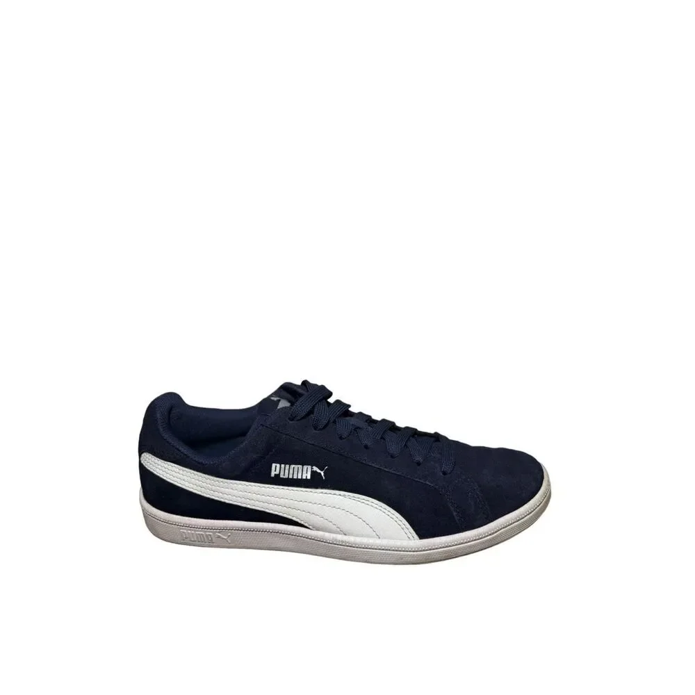 Puma Men’s Navy Suede Sneakers with White Formstrip size 8.5